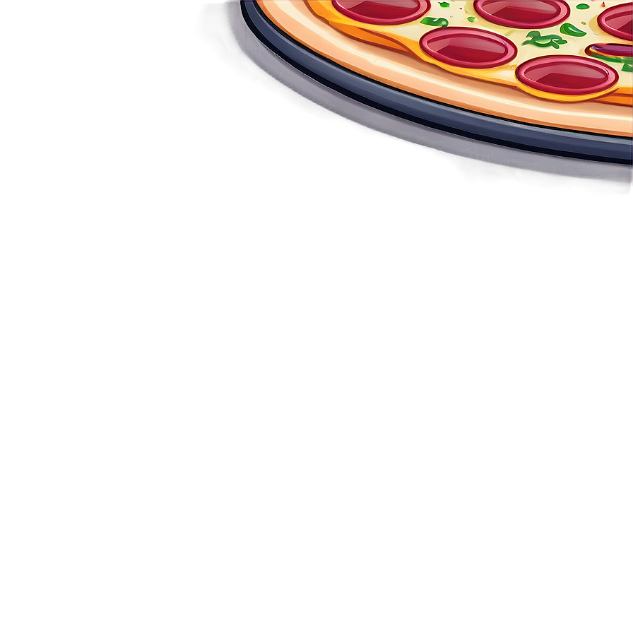 Cheesy Pizza Cartoon Graphic Png 06272024