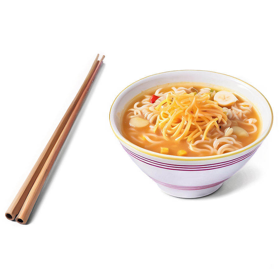 Cheesy Ramen Bowl Png 06212024