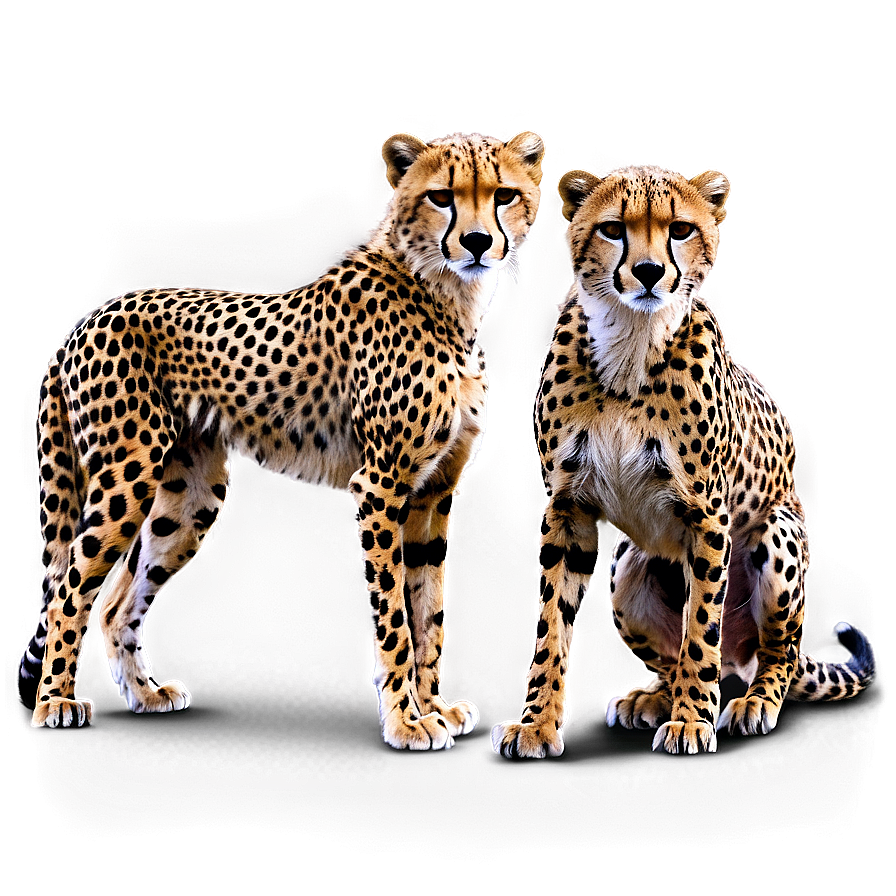 Cheetah Family Group Png 06112024