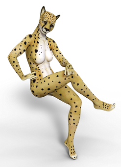 Cheetah Inspired Body Art