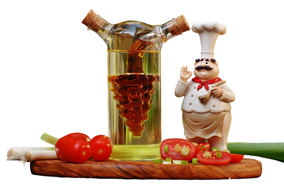 Chef Figurine Olive Oil Bottle