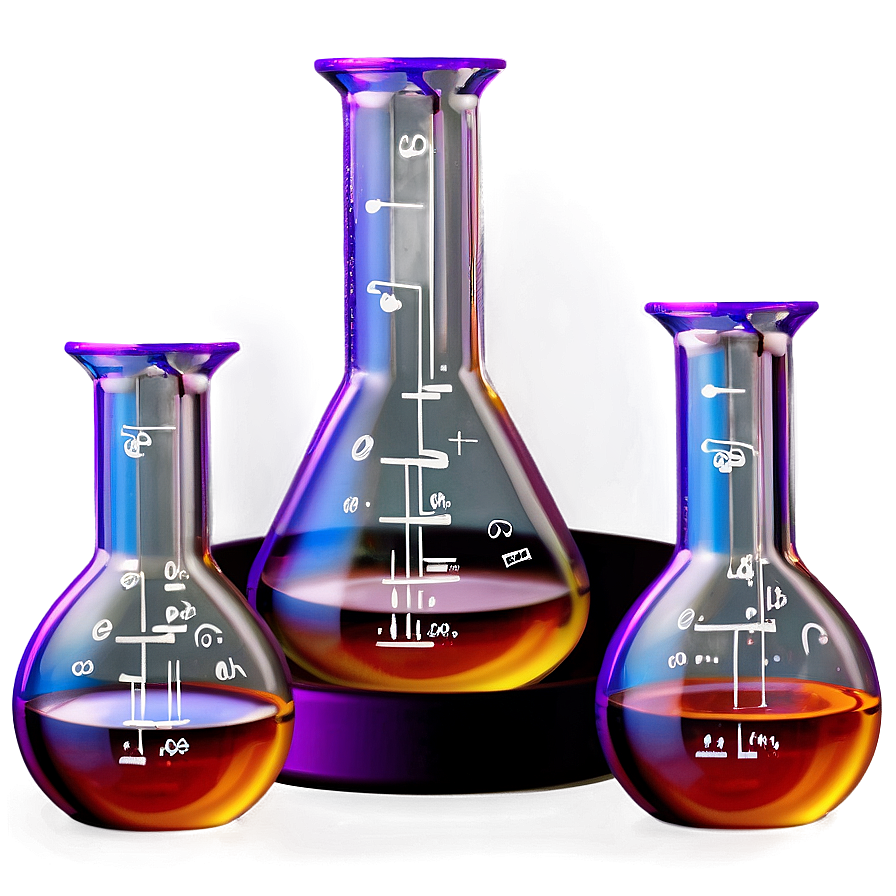 Chemistry Flasks And Beakers Png Wab12