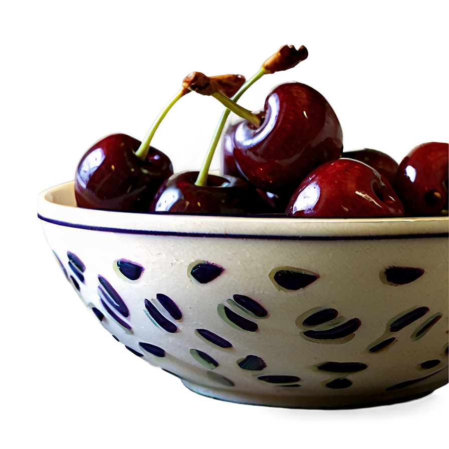 Cherries In Bowl Png Wvq34