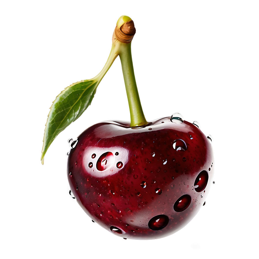 Cherries With Drops Png Afb