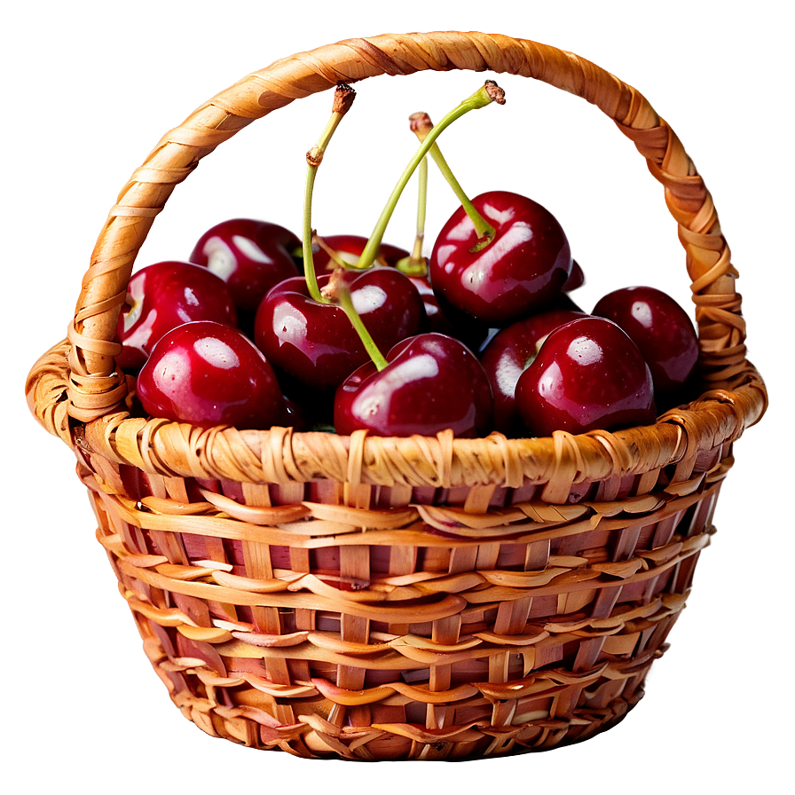 Cherry Basket Png 05212024