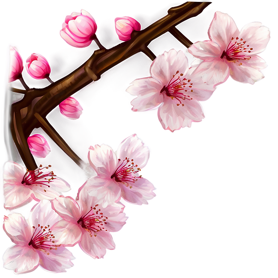 Cherry Blossom Aesthetic Png Kqw98 Image