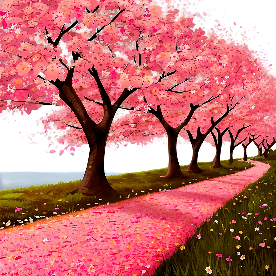 Cherry Blossom Avenue Png 88