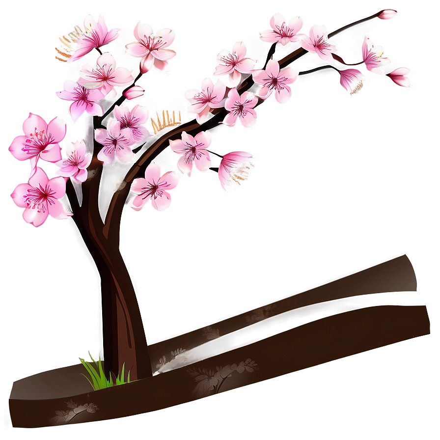 Cherry Blossom Border Png 06292024 Image