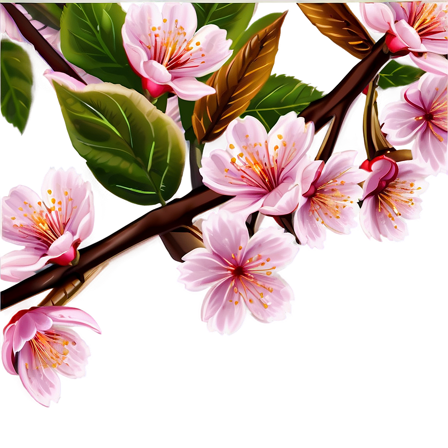 Cherry Blossom Border Png 80 Image