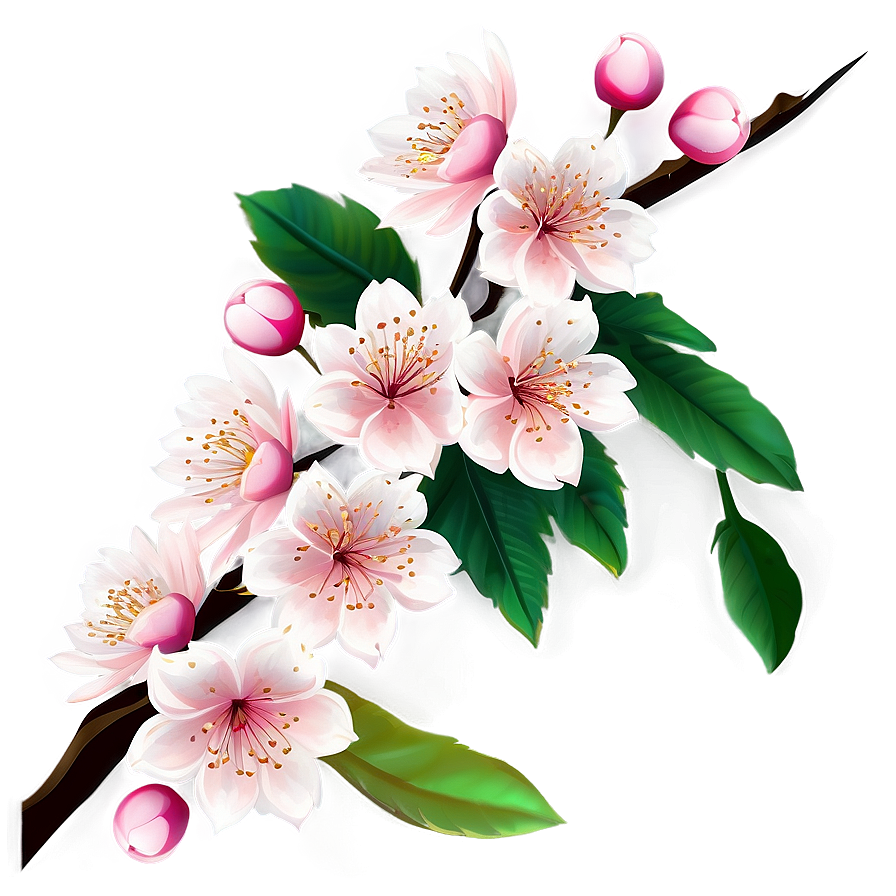 Cherry Blossom Border Png Qde