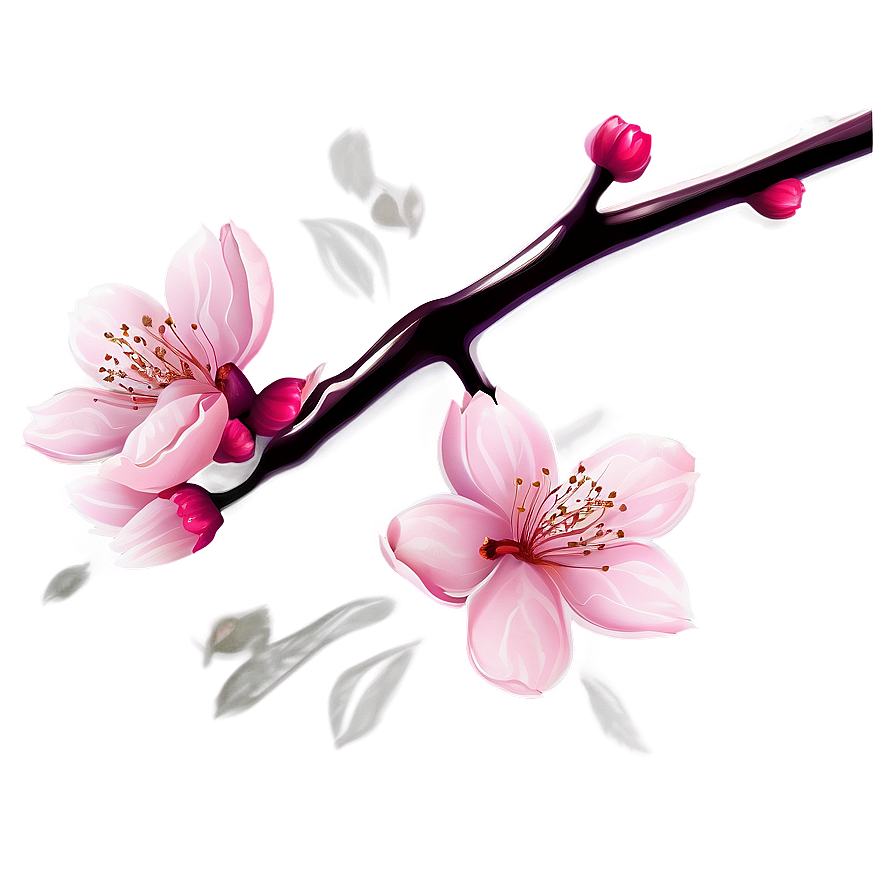 Cherry Blossom Illustration Png Bvk92