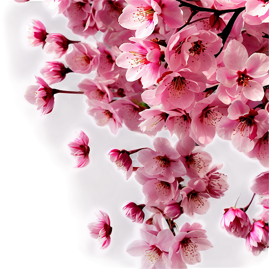 Cherry Blossom Petals Overlay Png 05032024