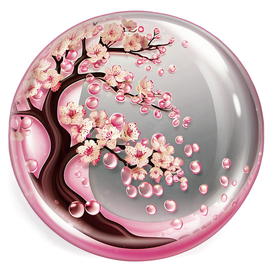 Cherry Blossom Soap Bubbles Png 93