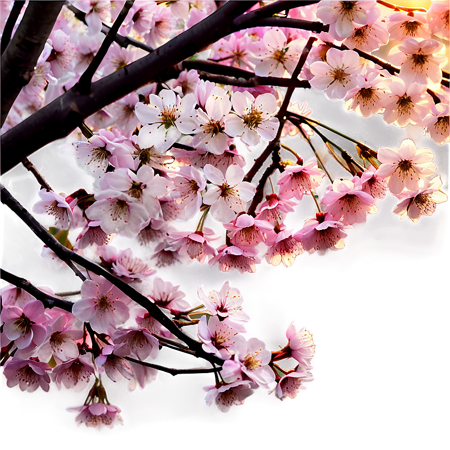 Cherry Blossom Sunrise Png Ogm