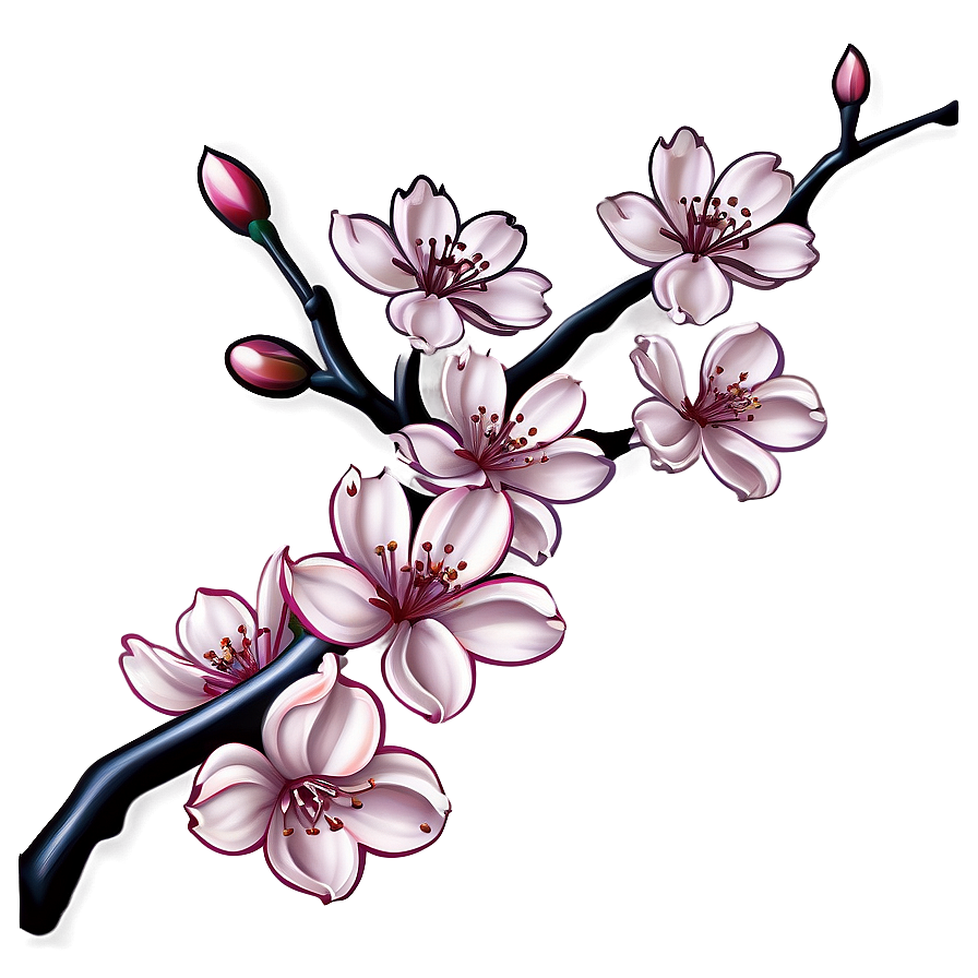 Cherry Blossom Tattoo Png Oyx85