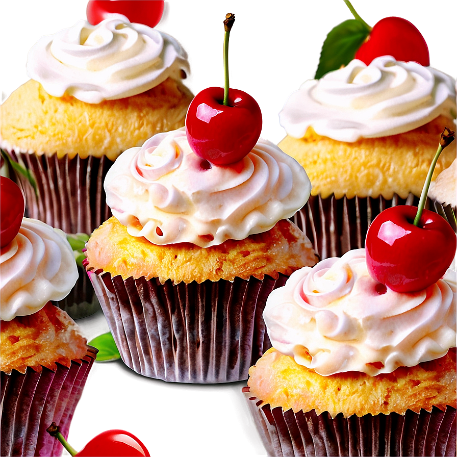 Cherry Cupcakes Png Kpw84