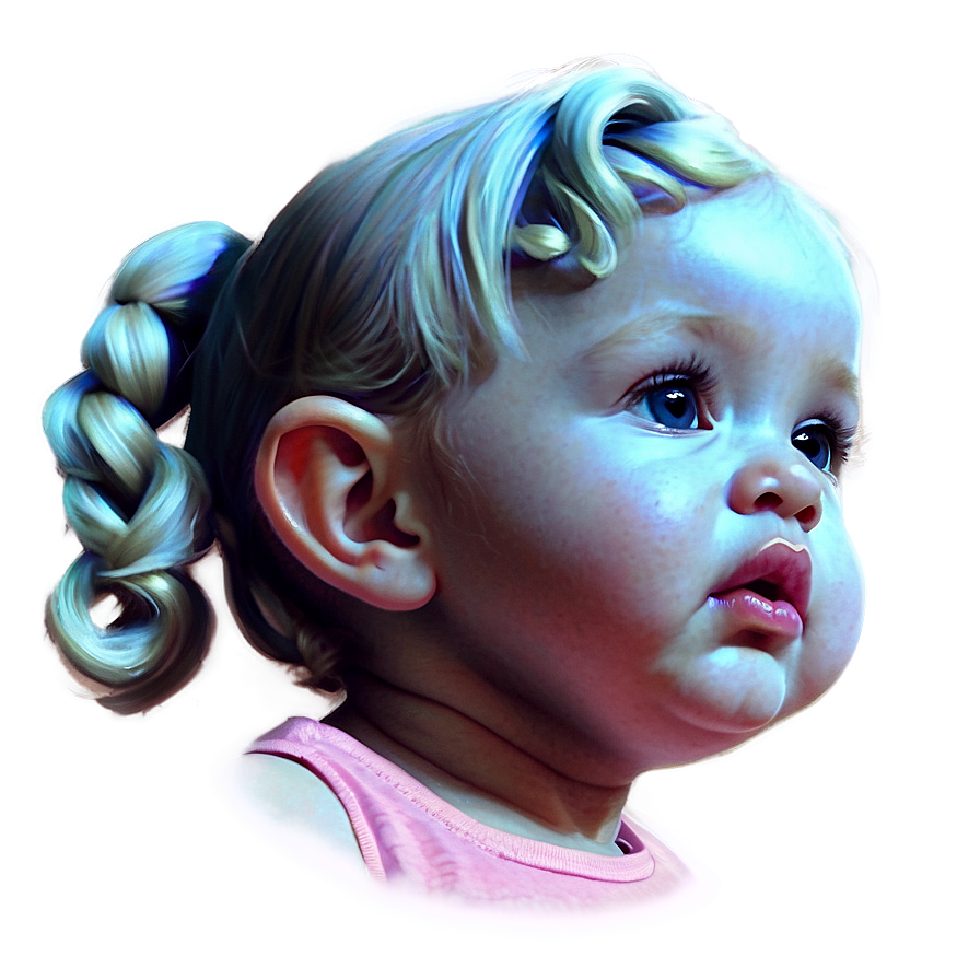 Cherubic Baby Girl Drawing Png 23