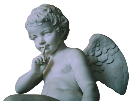 Cherubic Silence Sculpture