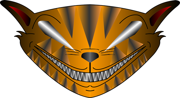 Cheshire Cat Grin Graphic