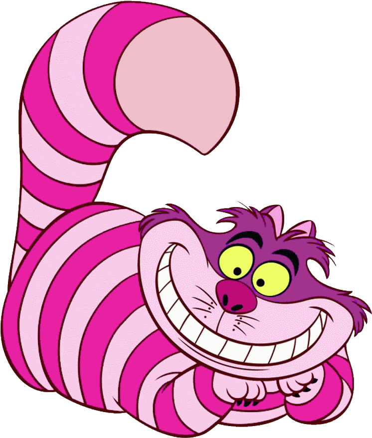 Cheshire Cat Grinning Illustration