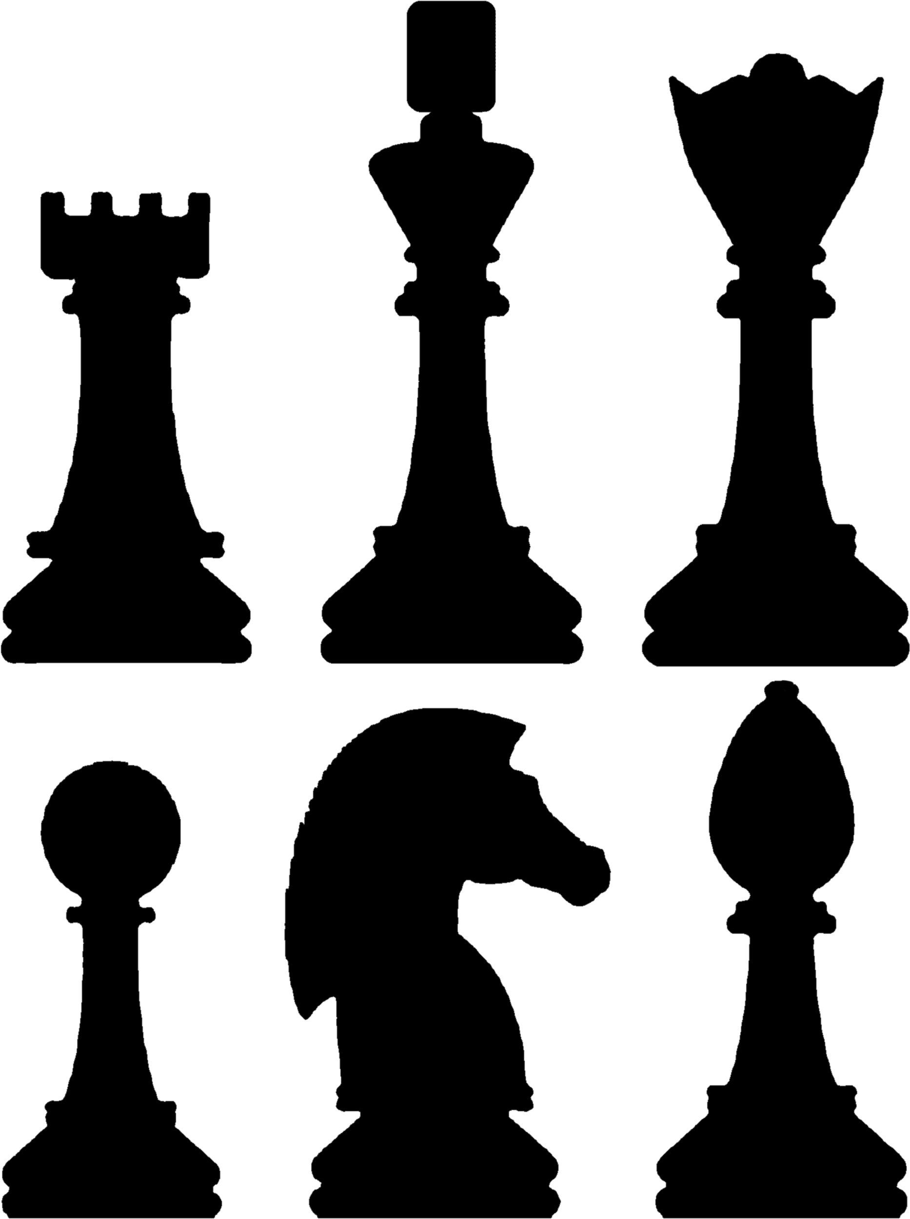 Chess Piece Silhouettes