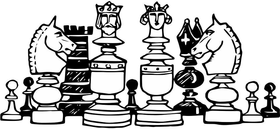 Chess Pieces Vector Illustration