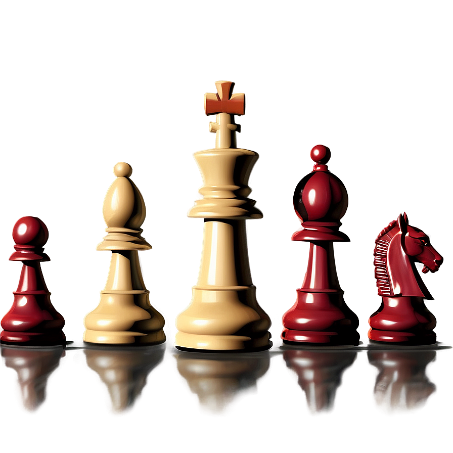 Chess Pieces With Shadows Png 75