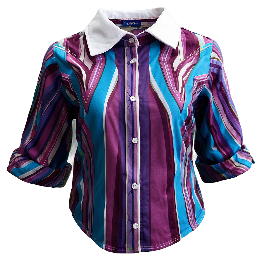 Chevron Collar Shirt Png 06272024