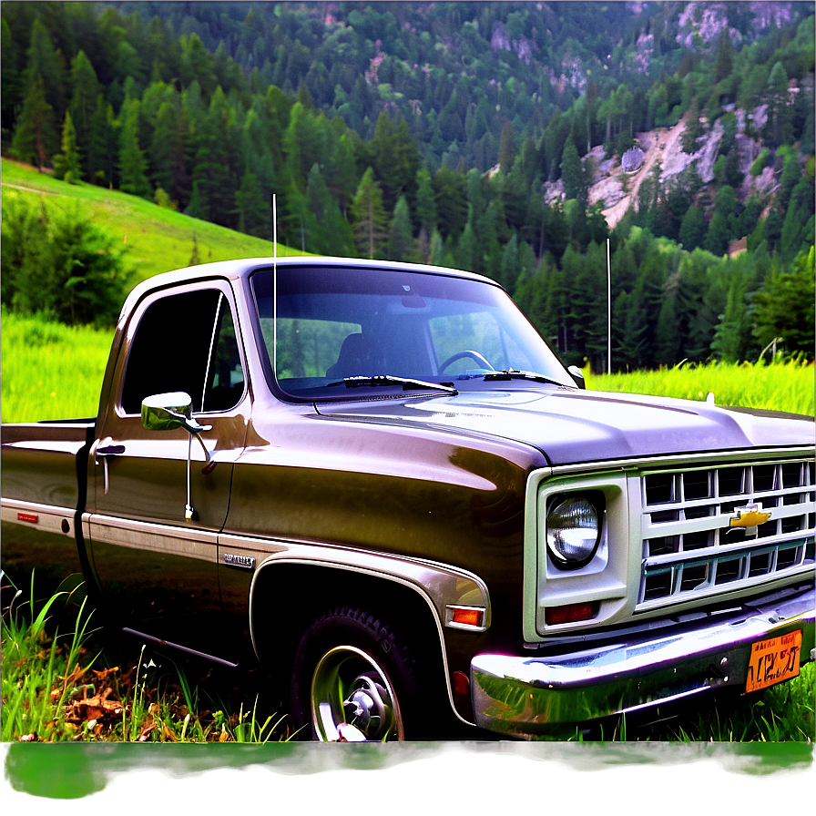 Chevy Truck In Nature Png 06272024