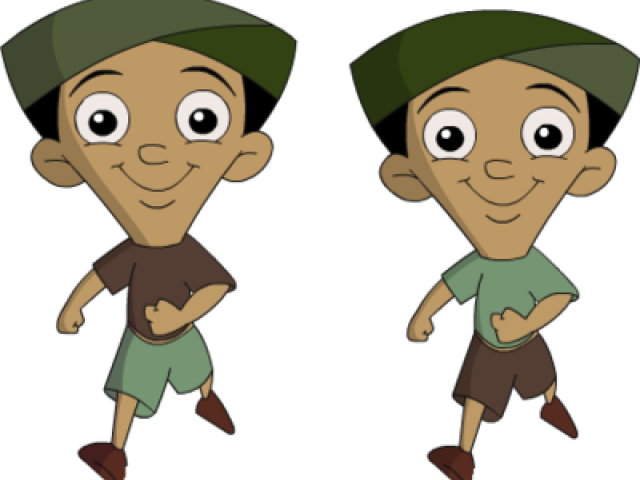 Chhota Bheem Character Raju Twin Poses