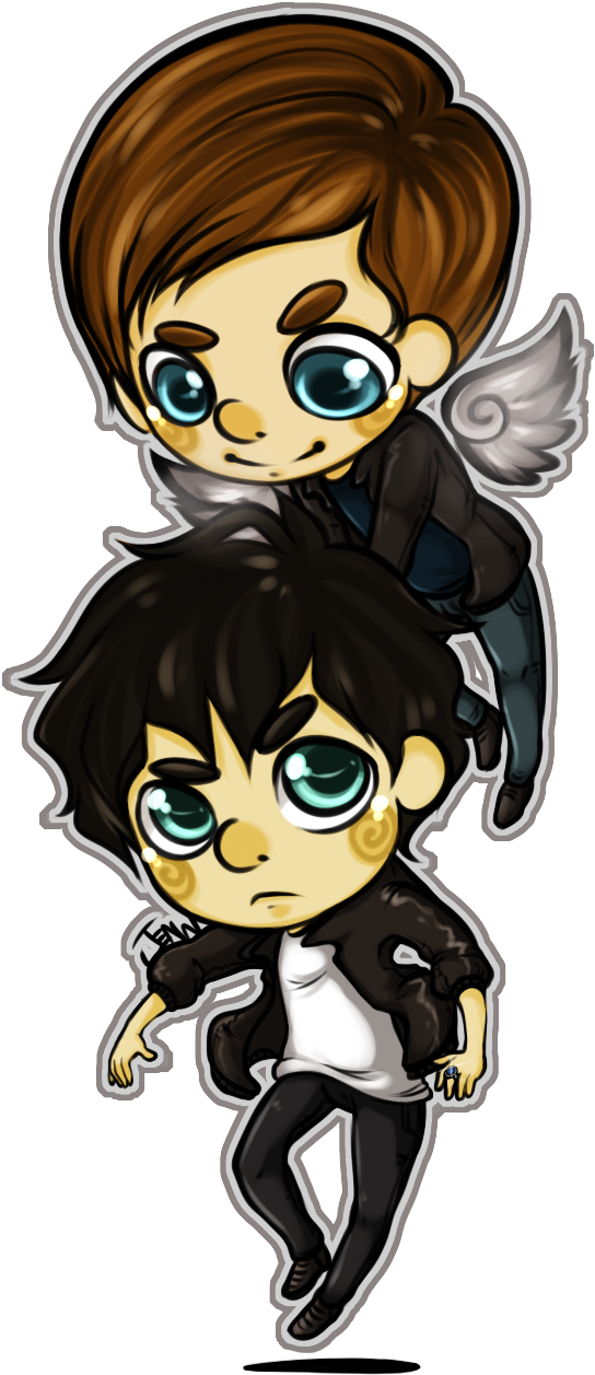 Chibi_ Angel_and_ Demon_ Friends