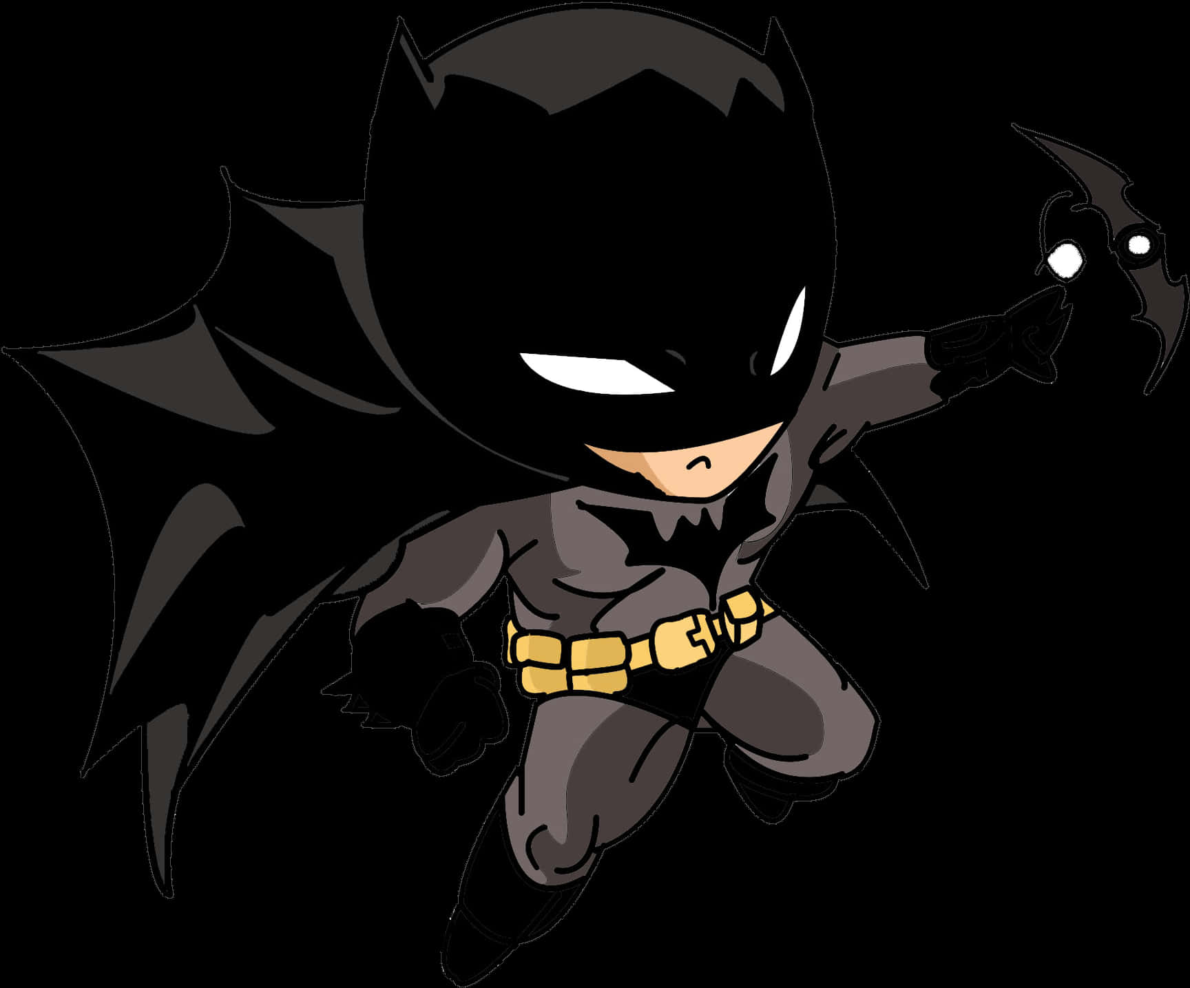 Chibi Batman Action Pose