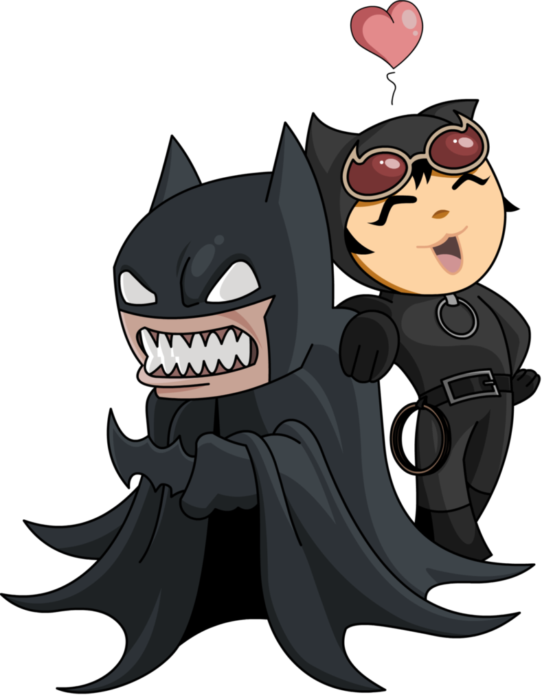 Chibi_ Batman_and_ Catwoman_ Love