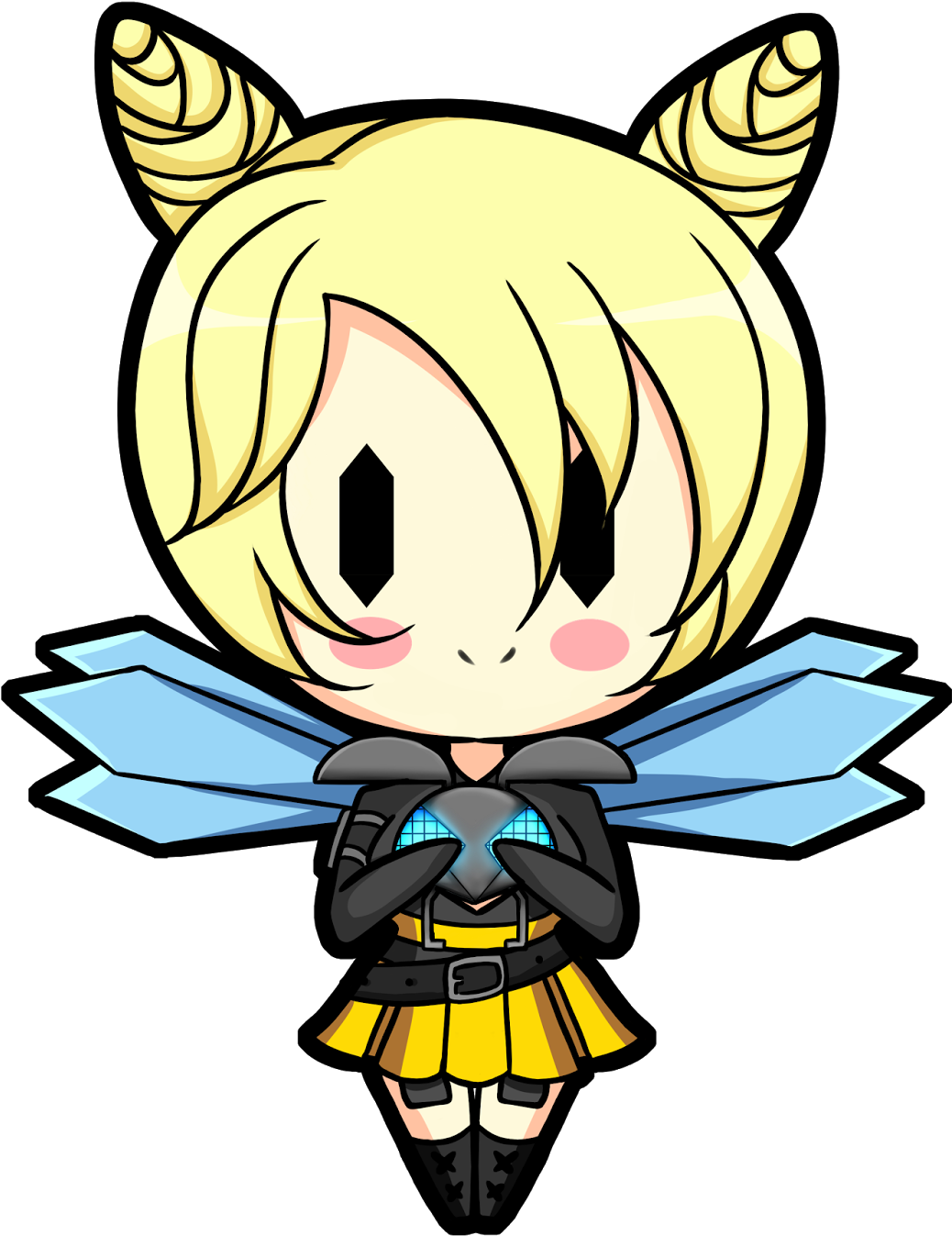 Chibi Blonde Character With Crystal Ball