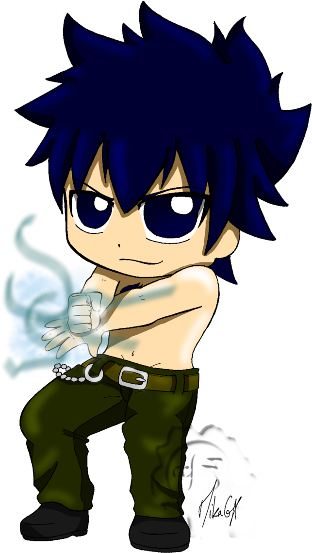 Chibi_ Blue Haired_ Character