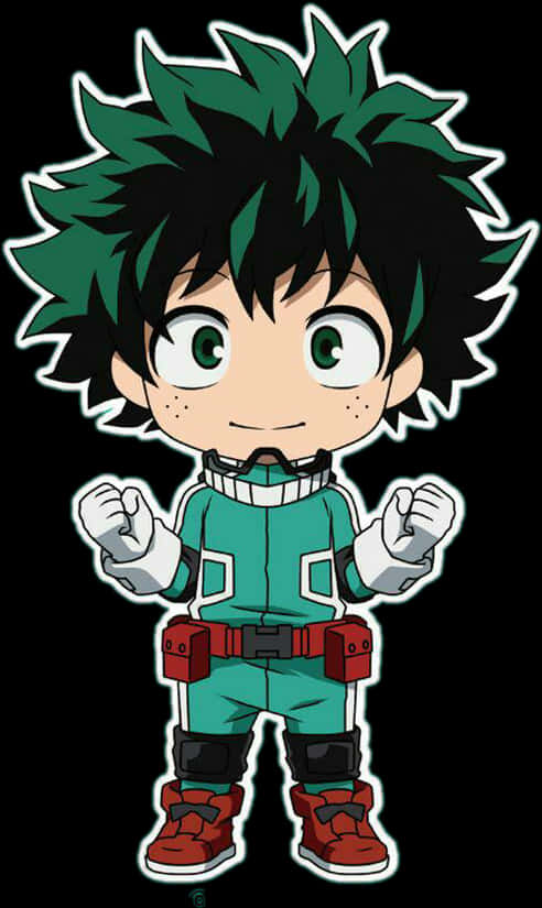 Chibi Deku Hero Costume