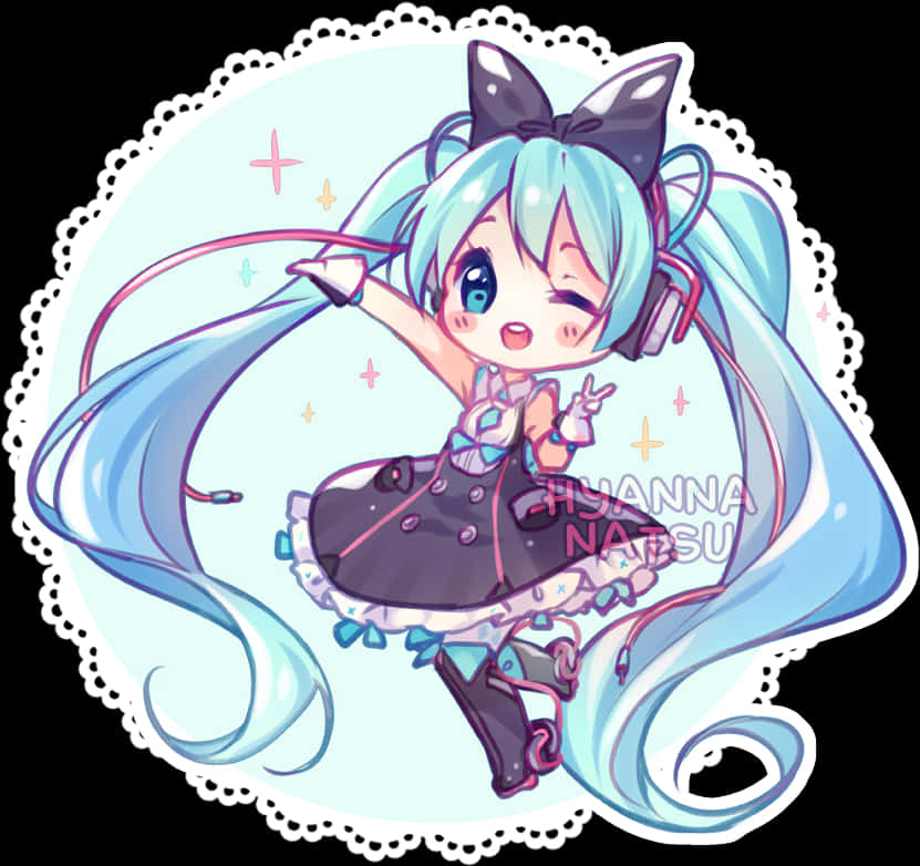 Chibi_ Hatsune_ Miku_ Cute_ Pose