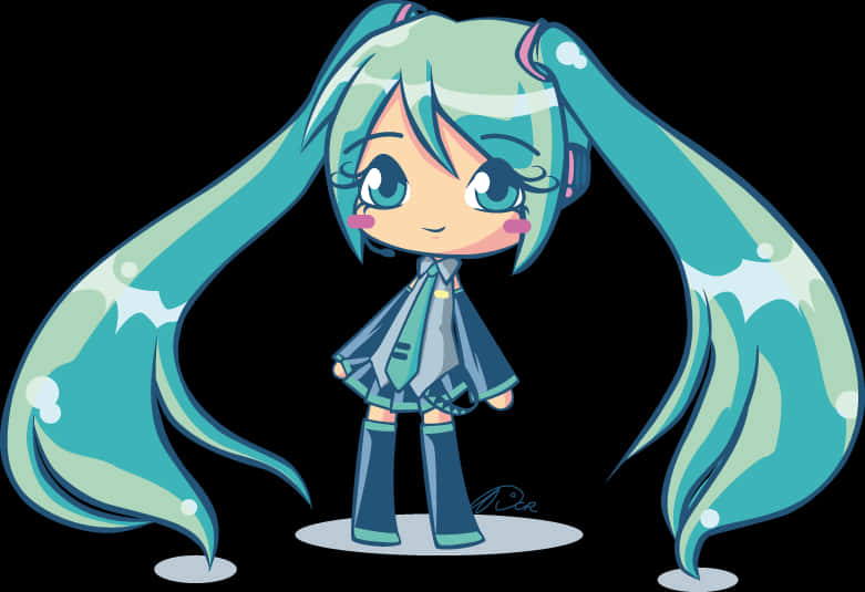 Chibi_ Hatsune_ Miku_ Vector_ Art