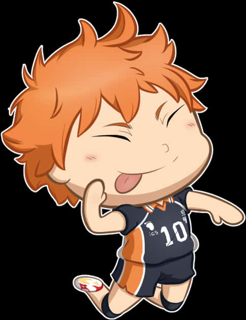 Chibi Hinata Volleyball Anime Character