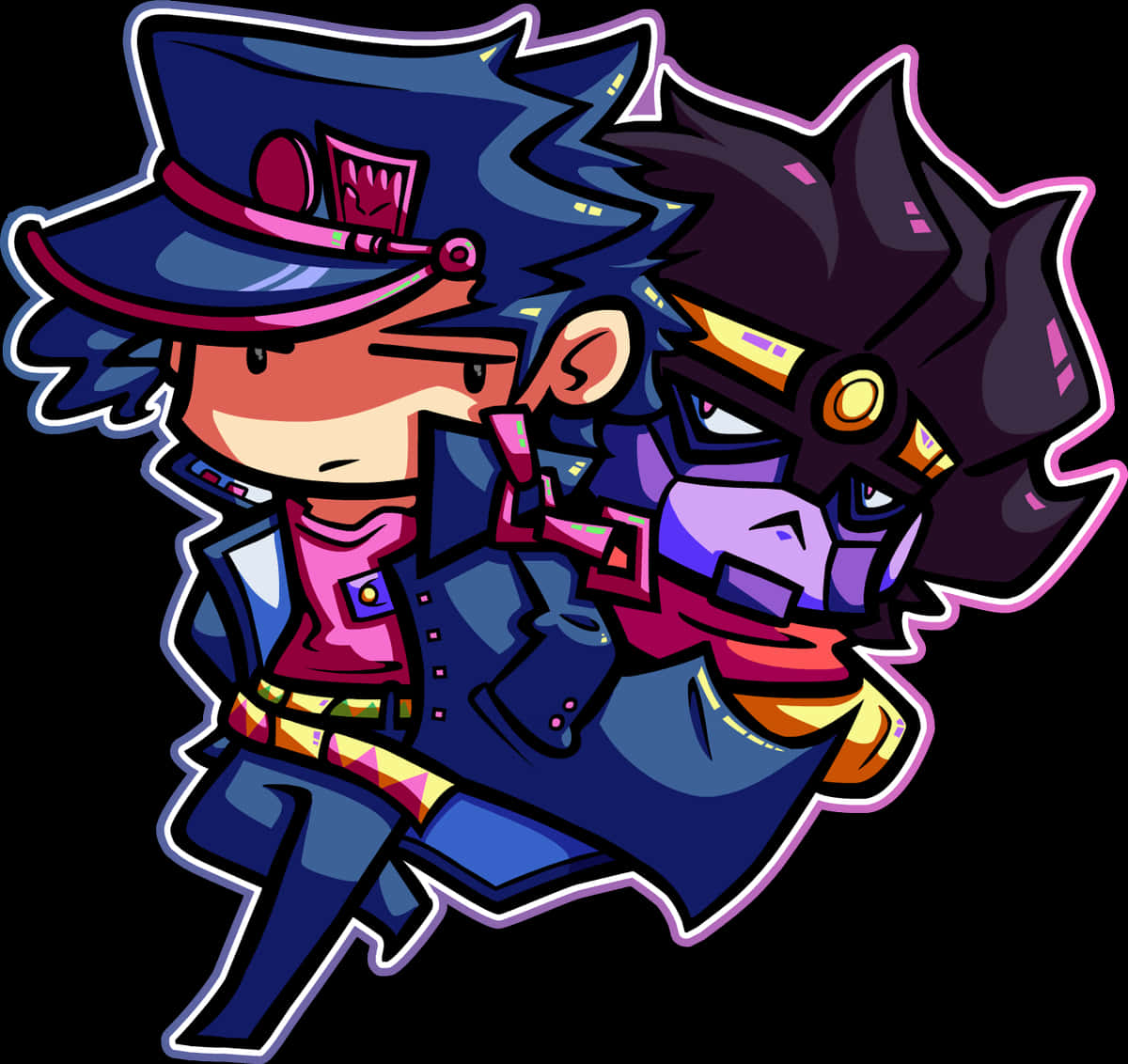 Chibi Jotaroand Star Platinum