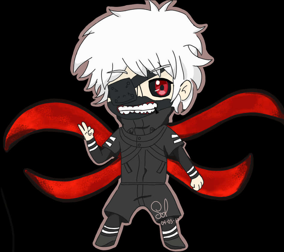 Chibi Kanekiwith Kagune