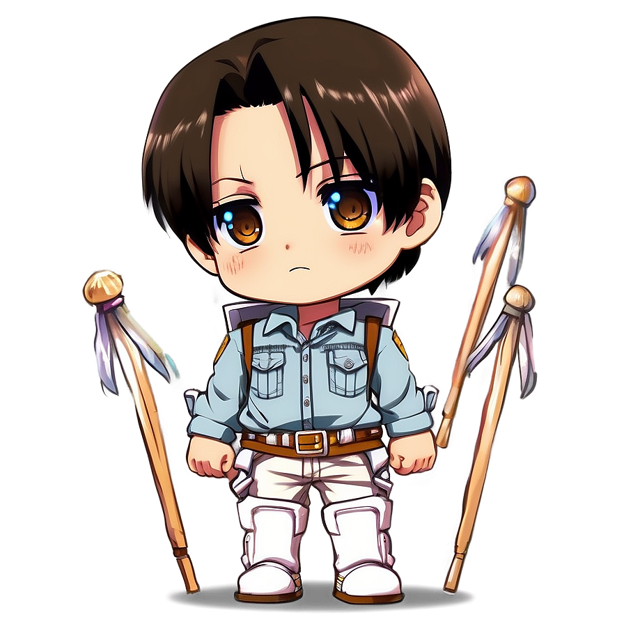 Chibi Levi Cute Png Gly