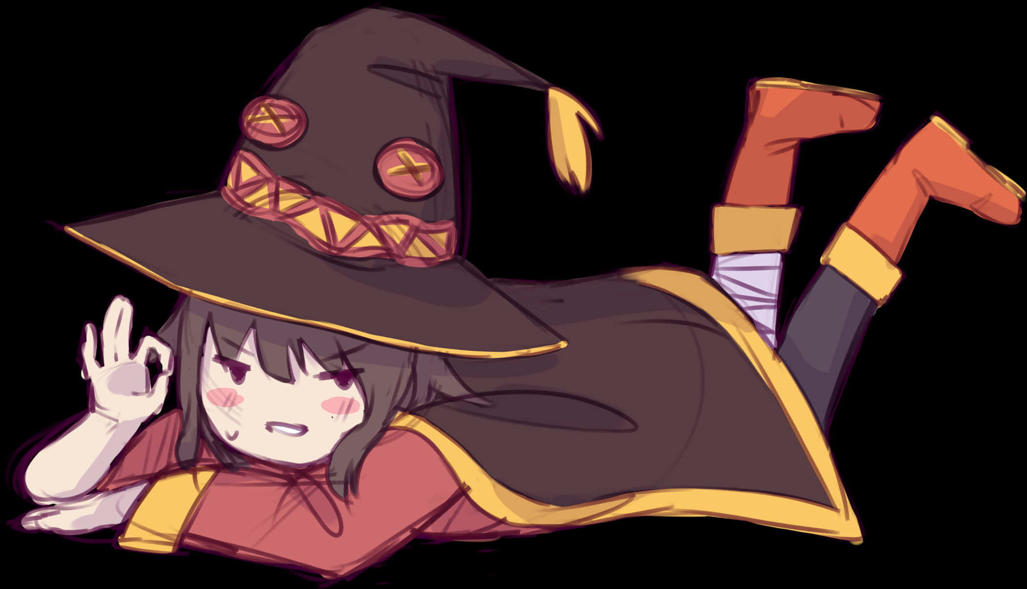 Chibi Megumin Playful Pose