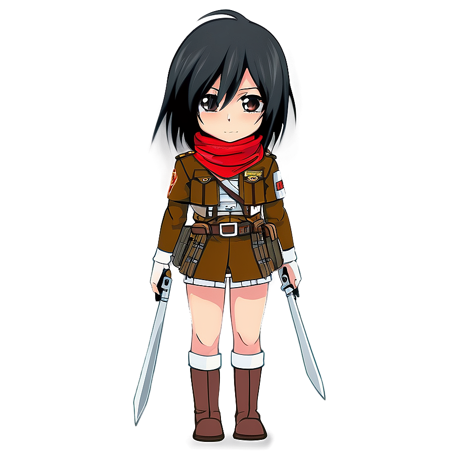 Chibi Mikasa Ackerman Png 45