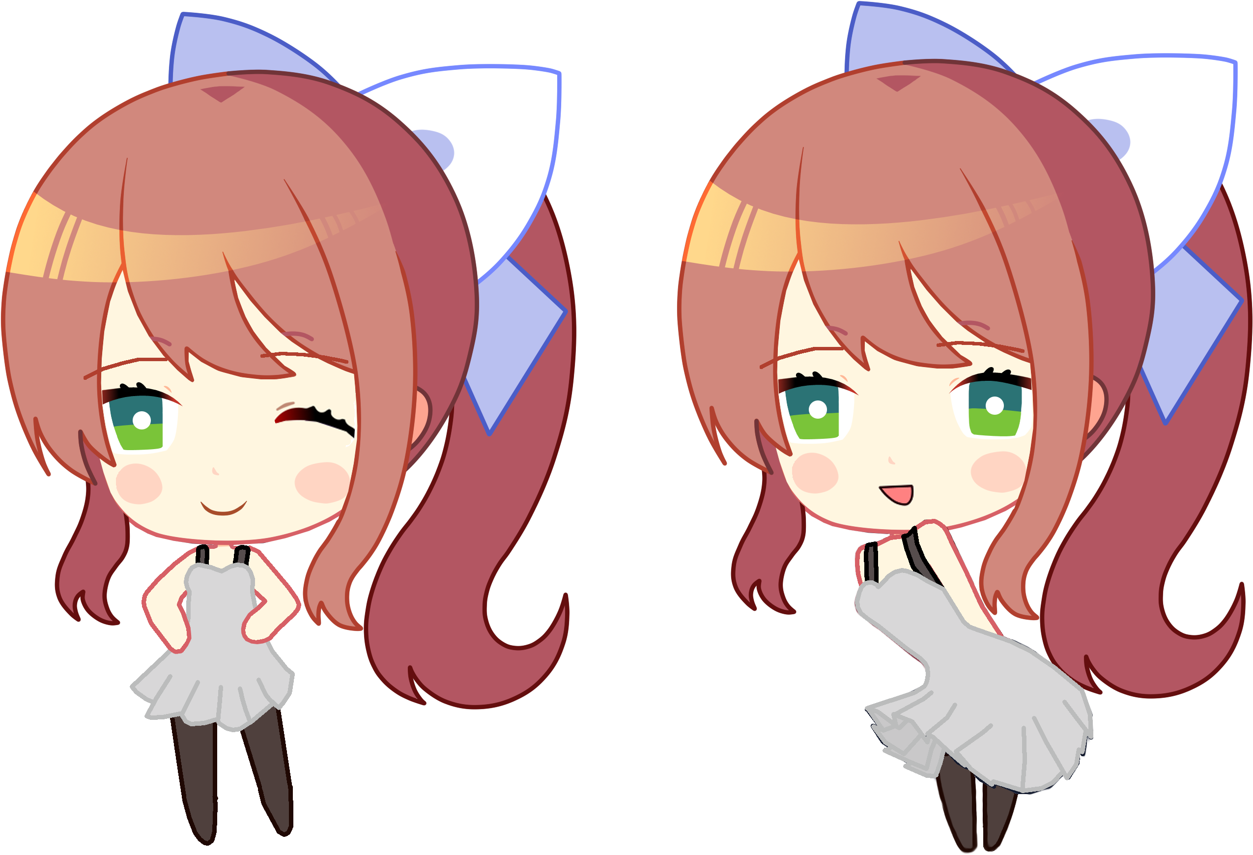 Chibi Monika D D L C Art