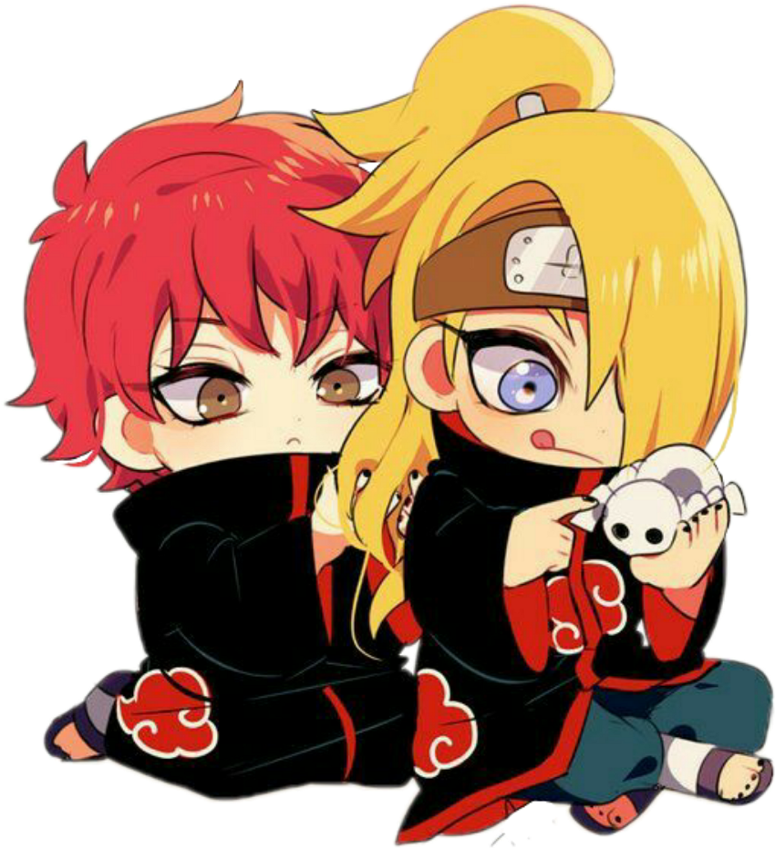 Chibi Naruto Characters Sasoriand Deidara