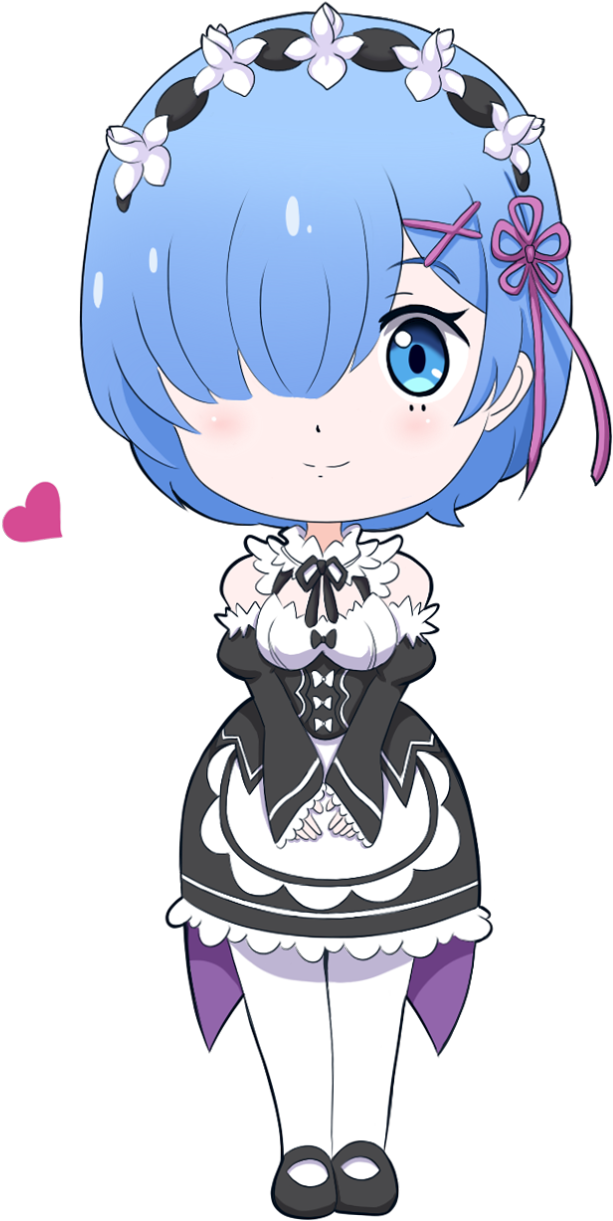 Chibi Rem Re Zero Cute Pose