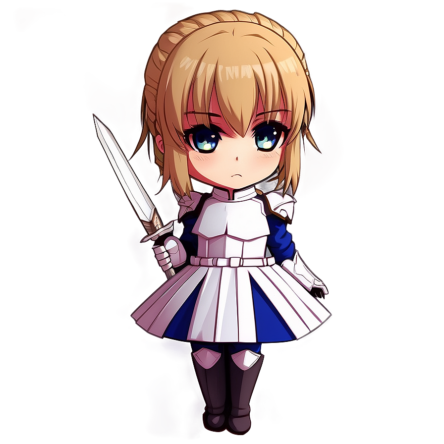 Chibi Saber Cute Png 06242024