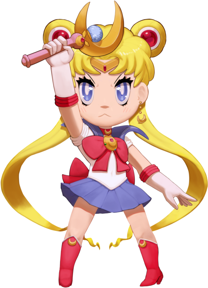 Chibi Sailor Moon Warrior Pose