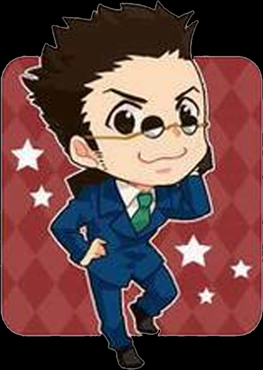 Chibi Style Businessman Cartoon